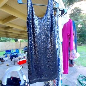 Black sequin dress